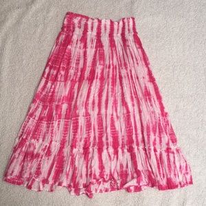 Flowy tie dye skirt!